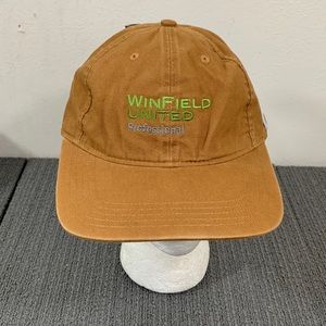 Winfield United Professional Baseball Hat Mens OSFA Brown Canvas Carhartt Force